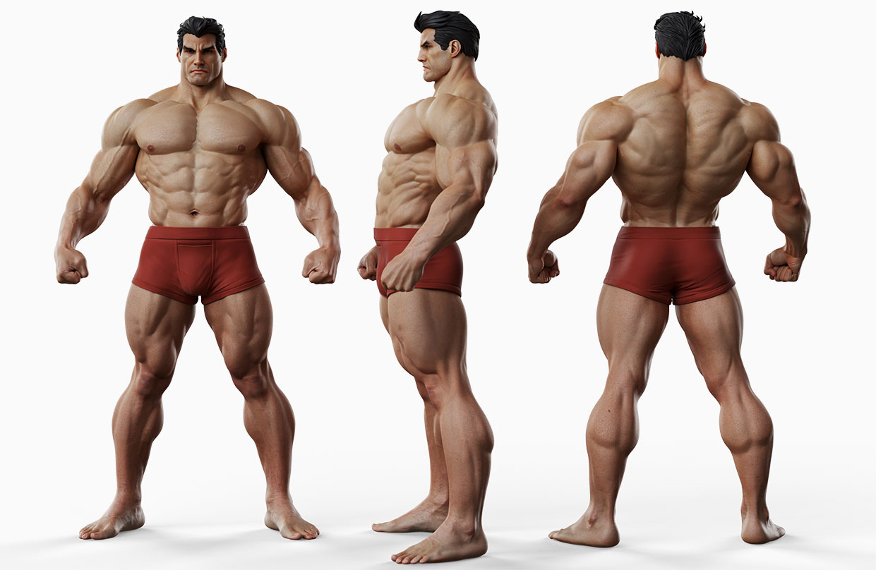 Download super man 3d Zbrush model